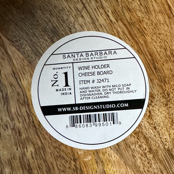 Santa Barbara Design Studio Wine Holder Cheeseboard New - Picture 8 of 9